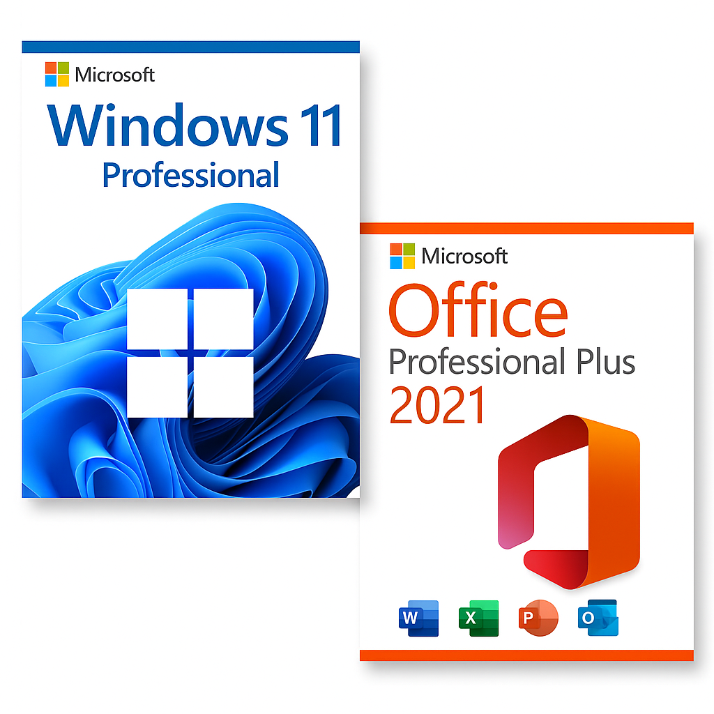 Combo Licencias Digitales Windows 11 Professional + Office 2021 Professional Plus