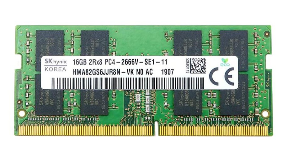 Memoria ram Sk Hynix China 16GB 2Rx8 PC4 2666v-SE1- 11 Sodimm