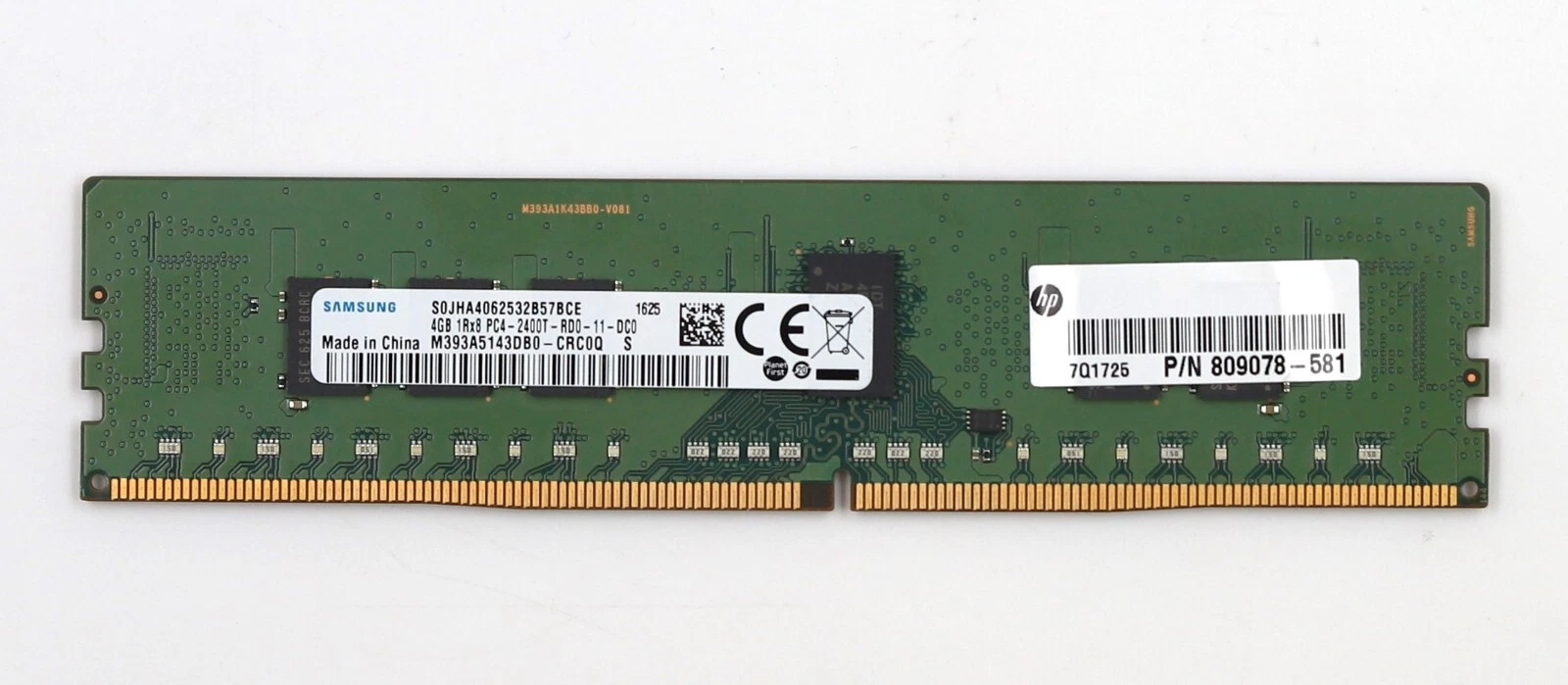Memoria de servidor Samsung 4 GB 1Rx8 PC4-2400T-RD0-11-DC0 ECC REG M393A5143DB0-CRC0Q