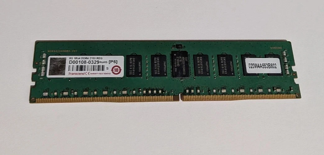 Memoria ram para servidor Transcend 8GB DDR4 2133 REG-DIMM 1Rx4